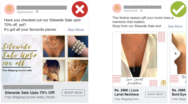 Land your audience on product page